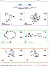 Saved by have fun teaching. Ou Ow Sound Lesson Plans Worksheets Reviewed By Teachers