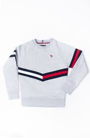 Greyish White Kids Sweatshirt Essential Flag Crew Tommy