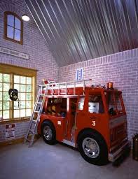 Awesome Room For A Little Boy The Fire Truck Is A Bed Fire Truck Bedroom Truck Bedroom Kid Room Decor