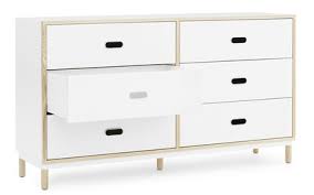 Kommode in weiß hochglanz breite: Kommode Kabino 6 Tiroirs Von Normann Copenhagen Weiss Holz Natur Made In Design