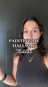Hallway Black Paint