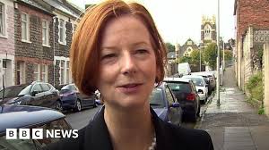 Ex-Australian Prime Minister Julia Gillard back in Barry