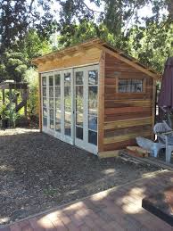 Reclaimed Tool Shed Made From Old Fence Boards And Recycled French Doors Backyard Sheds Building A Shed Backyard Shed