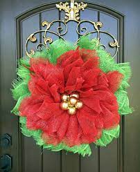 Poly Burlap Poinsettia Flower Wreath Tutorial Poinsettia Wreath Tutorial Wreath Tutorial Poinsettia Wreath