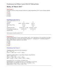 Check spelling or type a new query. Pembahasan Soal Osk Kimia 2017 Enak