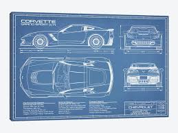 Pricing for the corvette grand sport coupe starts from $66,445. Corvette C7 Grand Sport Blueprint Art Print Action Blueprints Icanvas