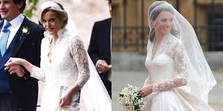Designed by alexander mcqueen's sarah burton, middleton's iconic wedding dress featured long lace sleeves. Kate Middleton S Friend Sophie Carter Wore A Wedding Dress That Looked A Lot Like Hers