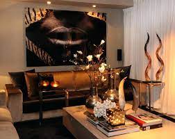 But why not go beyond that and put something like a small african harp on the wall, or a larger one, known as a kora, in the corner? African Inspired Decorating Ideas
