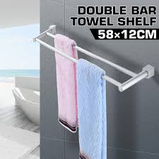 We did not find results for: Buy Bathroom Towel Racks Double Towel Rack Wall Mounted Space Aluminum Towel Shelf With Hooks Bath Rails Bars At Affordable Prices Free Shipping Real Reviews With Photos Joom