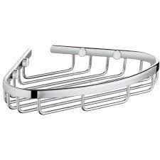 Organize your entire home with our pole handle wicker storage baskets. Grohe Bau Cosmopolitan Storage Basket 40664001 Chrome Small For Corner Mounting