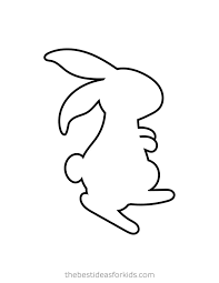 Bunny coloring pages to print. Easter Bunny Template The Best Ideas For Kids