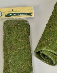 Dried Moss Table Runner 14 Moss Table Runner Fairy Garden Party Baby Shower Woodland