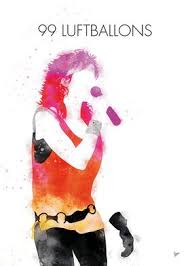 But before 99 luftballons, her single nur getraumt was a #1 hit in her homeland. No226 Nena Poster Art Print By Chungkong Art Displate