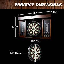 Shop our great selection of cabinet dartboard & save. Barrington 40 Dartboard Cabinet Set Led Lights Steel Tip Darts Brown Black Walmart Com Walmart Com
