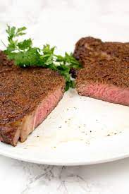 Turn steak and baste other side for 1 minute. Air Fryer Steak Coffee Spice Ribeye The Foodie Eats