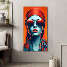 Pintura en lienzo de mujer étnica: arte de pared cultural vibrante para  decoración del hogar, regalo único perfecto