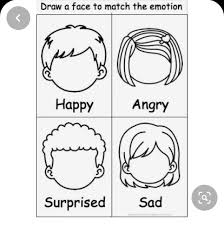 Draw A Face To Match The Emotion Emotions Face Drawing English Lessons