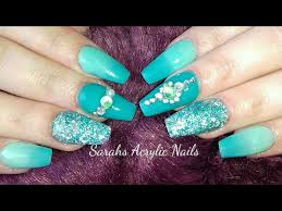 Close your eyes, relax, listen to the music, get a massage. Watch Me Acrylic Turquoise Ombre Youtube