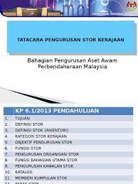 +603 5544 7000 talian bebas tol : 1pp Tatacara Pengurusan Stor