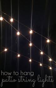 You can try hanging them around the perimeter of your room, or creating a zigzag pattern across the ceiling! How To Hang Patio String Lights Blue I Style