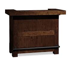 Did you have to age it? Rustic Ultimate Bar Small Pottery Barn