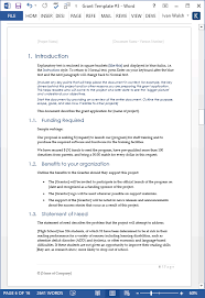 Grant Proposal Template Ms Word Excel Templates Forms Checklists For Ms Office And Apple Iwork In 2020 Proposal Templates Free Proposal Template Grant Proposal