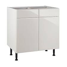 Caisson haut angle pan coupe blanc cooke lewis 65 x 65 cm castorama. Meuble De Cuisine Sixties Lin Facades 2 Portes 2 Tiroirs Caisson Bas L 80 Cm Castorama