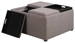 Once the supports were attached to the. Simpli Home Avalon Coffee Table Storage Ottoman Fawn Brown Ay F 07 Brl Best Buy