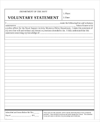 A witness statement form is used by the police department, lawyer, investigating agencies and person in power to record the confession of a witness who may have seen something untoward happening. Free 46 Statement Forms In Ms Word Pdf
