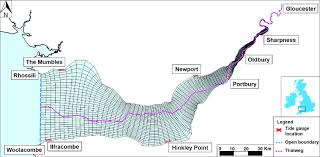 severn estuary model domain extending from ilfracombe 51