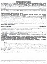 O primă trăsătură o constituie prezenţa naratorului, care poate fi obiectiv sau subiectiv. Simulare Bacalaureat Limba Èi Literatura RomanÄ Martie 2015 Varianta De Rezolvare