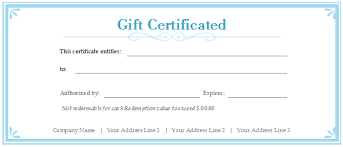 Browse available designs and pick a template that suits your business and gift card purpose. Free Gift Certificate Templates Customizable And Printable