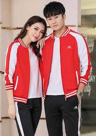 Adidas套裝情侶款衣袖拼色運動棒球外套白色條紋運動長褲三色選 Varsity Jacket Athletic Jacket Adidas Jacket