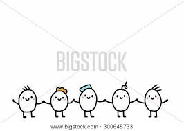 Vector icon, star, male and female symbol. Group Cartoon Men Vector Photo Free Trial Bigstock
