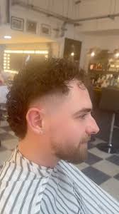 Mullets with curls Gets the girls., Performed by our legendary junior  barber mitch @mm.barbering .
