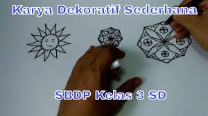 Membuat Karya Dekoratif Motif Matahari Sbdp Kelas 3 Sd Mi Youtube Ornamen tersebut biasa memiliki corak atau motif yang khas. membuat karya dekoratif motif matahari sbdp kelas 3 sd mi