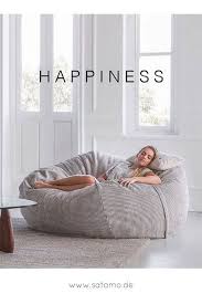 Ein Moderner Sitzsack Mit Cord Bezug Fur Gemutliche Stunden Zum Entspannen De Wohnzimmer Lounge Bequeme Stuhle Und Sitzsack Grau