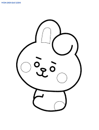 Travel together with your favorite bt21 characters tata, mang, chimmy, rj, koya, cooky, shooky, and van. Bt21 Coloring Pages 80 Free Printable Coloring Pages