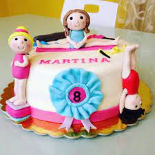 Artistic Gymnastic Cake Fondant Happy Birthday Martina Cake Fondant Cakes Birthday Party