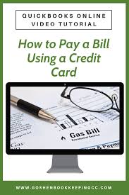 You will need a smartphone or internet access to do this. How To Pay A Bill Using A Credit Card In Quickbooks Online For Nonprofits