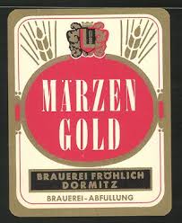 Getrankeetikett Marzen Gold Bier Brauerei Frohlich Dormitz Wappen Getranke Etiketten Brauerei Getranke