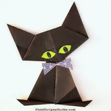 Halloween Origami For Kids Easy Peasy And Fun Halloween Origami Origami Cat Origami