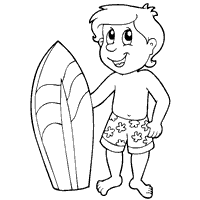 Learning through mickey mouse coloring pages. Surf S Up Coloring Pages Surfnetkids
