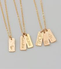 14k Gold Name Bar Necklace Personalized Vertical Bar Pendant Etsy Bar Necklace Personalized Bar Necklace Bar Pendant Necklace