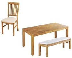 Royal Oak 90 X 180 Cm 3 Stuhle Beige Und 1 Bank Setangebote Esszimmer Kuche Danisches Bettenlager Wohn Esszimmer Danisches Bettenlager Bettenlager