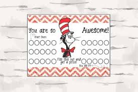 cat in the hat punch card classroom rewards management