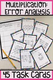Error Analysis Multiplication Edition Error Analysis Math Error Analysis Math Worksheet