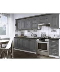 Certains cuisinistes proposent, à petit prix , des cuisines. Cuisine Complete Grise Dina 260cm
