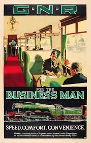 Gnr Business Man Vintage Train Travel Vintage Train Poster Museum Outlets Train Posters Railway Posters Vintage Posters