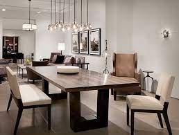 Your dining room is not only supposed to be made comfortable but also easy and catchy to the eye. Contemporary Dining Room Love The Modern Wood Dining Table The Chandelier Lighting Modern Dining Room Contemporary Dining Room Sets Contemporary Dining Room